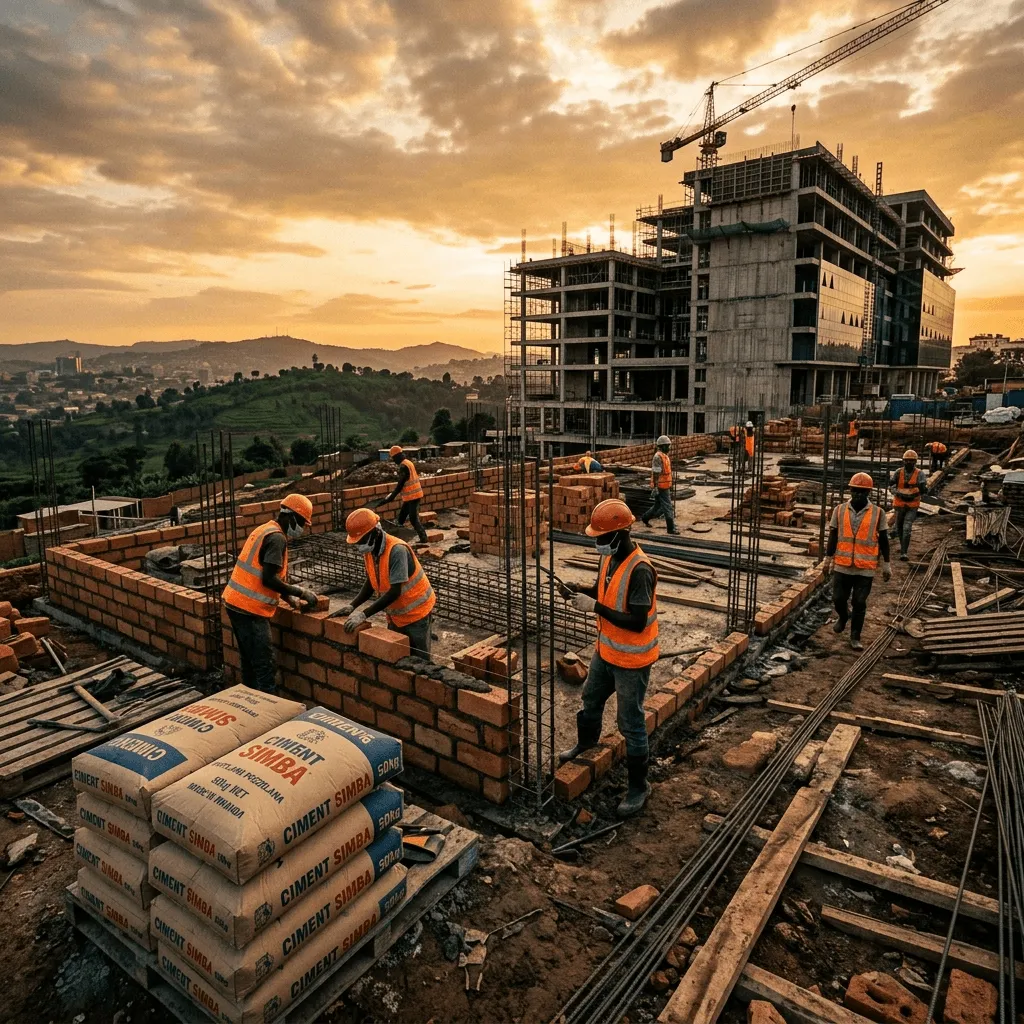 Haharwa Rwanda - Building materials, Simba cement, steel rebar, and construction supplies marketplace
